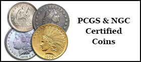 PCGS NGC Certified Coins